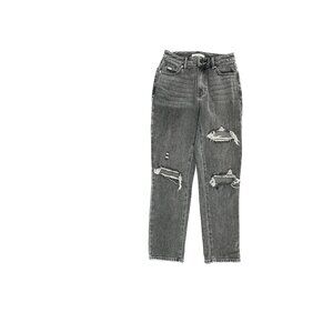PacSun Mom Jean Distressed Women's size 25 Black Denim Jeans
